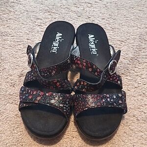 Alegria Women's Multicolor Sandals w Adjustable Straps